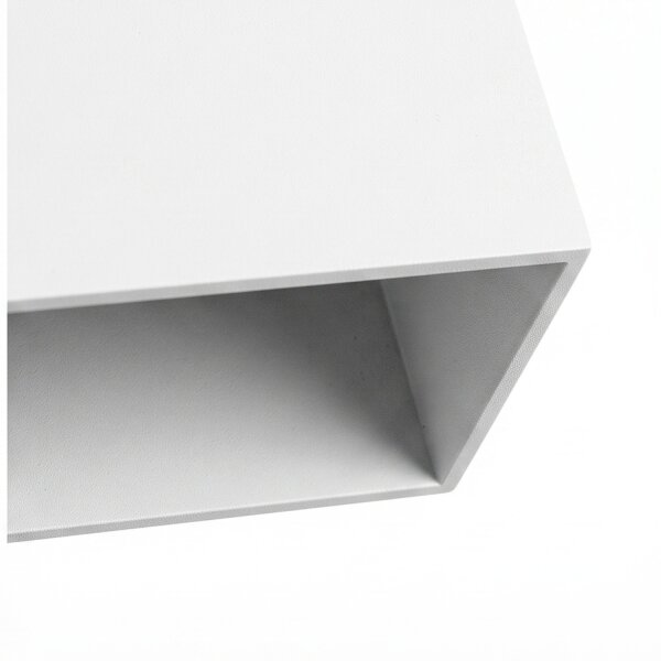 Aufbaustrahler Weiß Aluminium 2-flammig