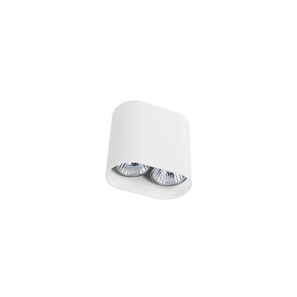 Strahler Weiß Aluminium 2-flmg