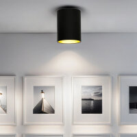 Spot EYE Schwarz Gold Decke Flur Lampe