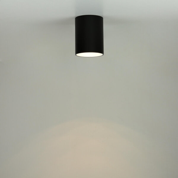 Deckenspot Schwarz Silber Decke Flur Lampe EYE