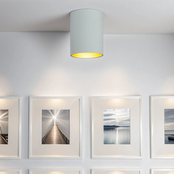 Spot EYE Weiß Gold Treppe Flur Decke Lampe