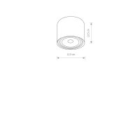 Spot Lampe BIT Ø12cm klein rund Flur Wohnzimmer