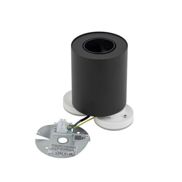 Spot MILENA Schwarz dezente Flur Treppenhaus Lampe