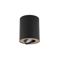 Aufbauleuchte MILENA Schwarz Wohnzimmer Flur Lampe