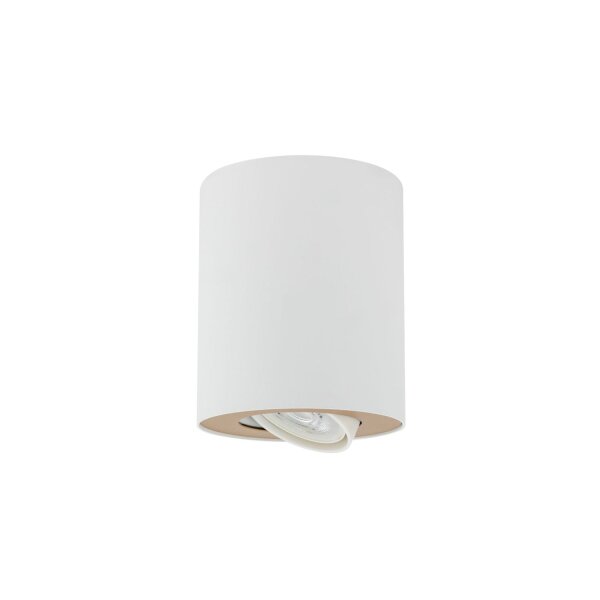 Spot Weiß Gold Flur 1xGU10 Wohnzimmer Lampe MILENA