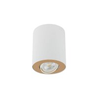 Spot Wei&szlig; Gold Flur 1xGU10 Wohnzimmer Lampe MILENA