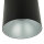 Runder Deckenstrahler in Schwarz Silber Ø12,7cm