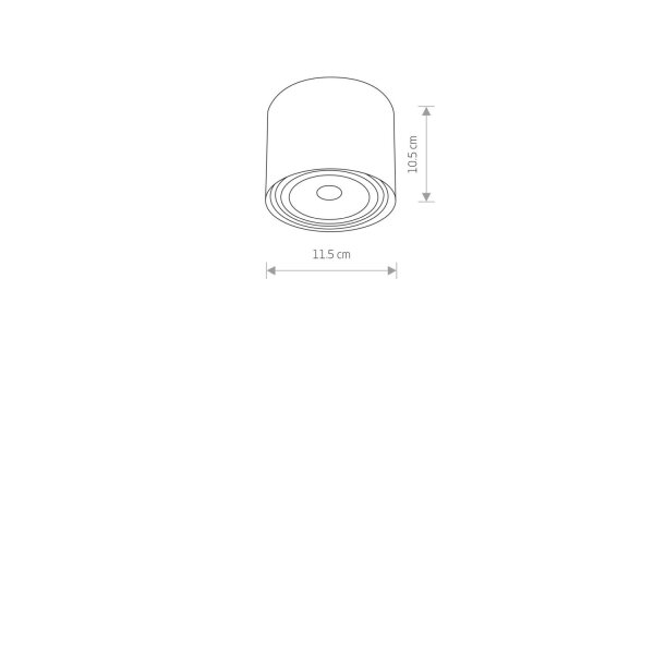 Spot BIT in Weiß Ø11,7cm
