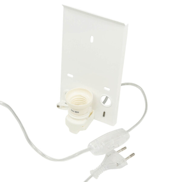 Stoff Wandlampe mit Kabel Schalter Schwarz ALICE