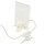 Stoff Wandlampe mit Kabel Schalter Schwarz ALICE