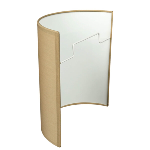 Wandleuchte mit Kabel Schalter Kaffeebraun Stoff ALICE