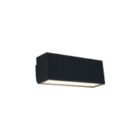 LED Wandlampe JUNA Schwarz Aluminium IP54 Leuchte