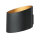 LED Außenwandlampe Up Down in Gold Schwarz IP54 5W
