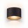 Runde LED Wandleuchte Außen Up Down Schwarz Ø17cm
