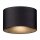 Runde LED Wandleuchte Außen Up Down Schwarz Ø17cm