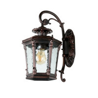 Rustikale Außen Wandleuchte Bronze Antik 40cm AMUR