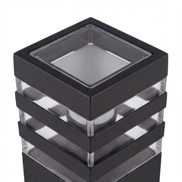 Schwarze Stehleuchte KARALIS Aluminium 65cm Lampe