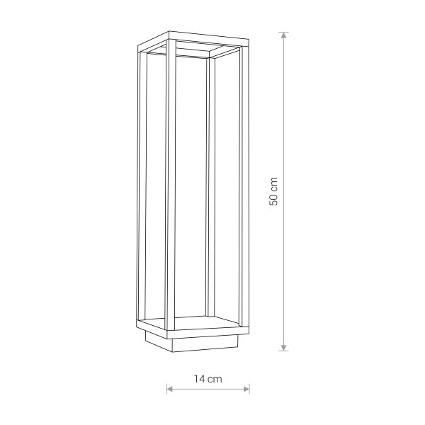LED Stehlampe Außen Anthrazit IP54 388lm elegant