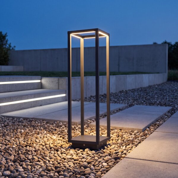 LED Stehlampe Außen Anthrazit IP54 388lm elegant