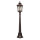 Außen Stehlampe Bronze Antik Ornament Glas E27 AMUR