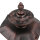 Außen Stehlampe Bronze Antik Ornament Glas E27 AMUR