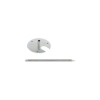 Beleuchteter LED Blumentopf rund hoch