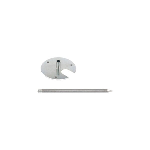 Beleuchteter LED Blumentopf rund flach