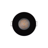 Schwarzer Einbauspot Aluminium Ø8,3cm rund...
