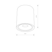 Aluminium LED Leuchte FABIANO IP54 Garten Lampe