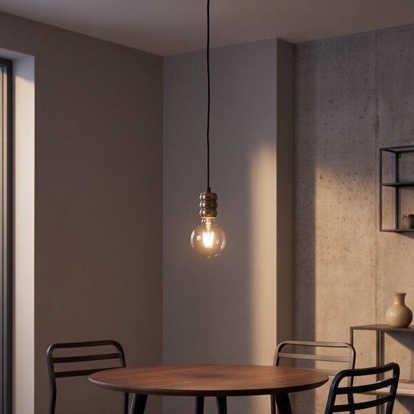 Hängelampe verstellbar Vintage E27 in Bronze