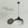 Pendelleuchte Industrial aus Metall Ø 26 cm Braun antik