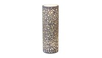Wandlampe Weiß Metall Gips löchrig...