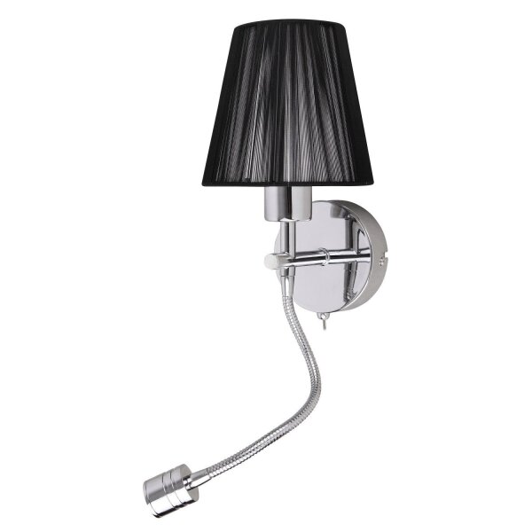 Wandlampe mit Schwanenhals LED E14 Schalter