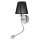 Wandlampe mit Schwanenhals LED E14 Schalter