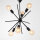 Außergewöhnliche Deckenlampe Schwarz Wohnzimmer
