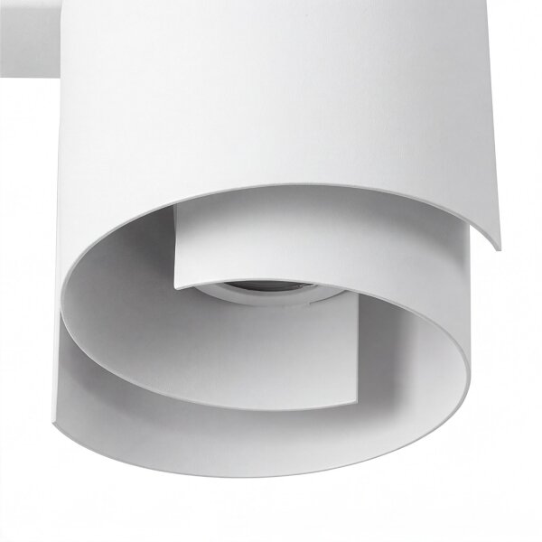 Deckenleuchte Weiß Metall Design rund 2x GU10