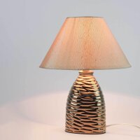 Elegante Tischleuchte Brella in braun
