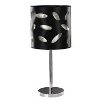 Tischlampe groß 66,5 cm hoch Schwarz E27