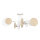 Deckenlampe XXL Wei&szlig; Metall Holz Design 4x E27