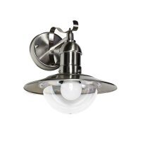 Wandlampe außen IP44 in Silber maritimes Design OSLO