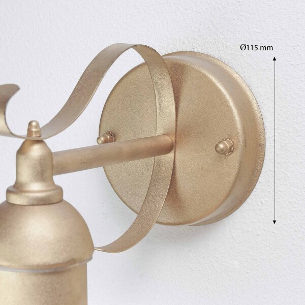 Außen Wandleuchte in hellem Gold Rustikal