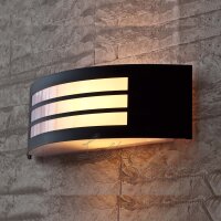 Schwarze Außenwandleuchte IP44 E27 Haus Fassade...