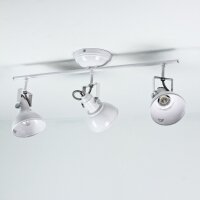 Retro Strahler schwenkbar Weiß 3-flmg E14 GINA