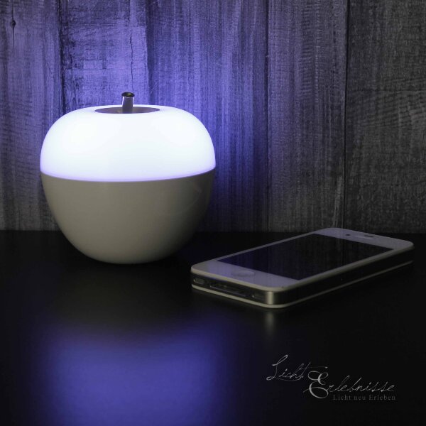 LED Tischlampe mit Farbwechsel Pust-Sensor