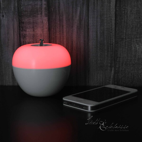 LED Tischlampe mit Farbwechsel Pust-Sensor