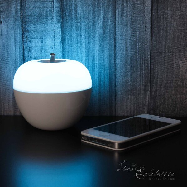 LED Tischlampe mit Farbwechsel Pust-Sensor