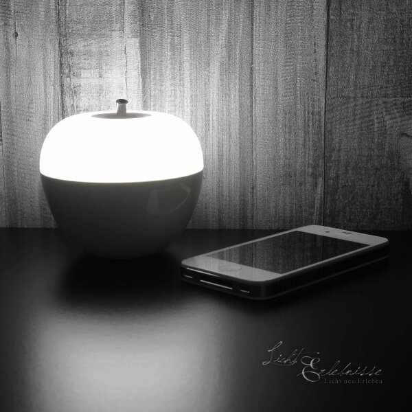 LED Tischlampe mit Farbwechsel Pust-Sensor