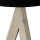 Kleine Tischlampe Holz Stoff H:31cm Ø17cm modern