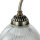 Jugendstil Wandlampe mit Glasschirm Antik