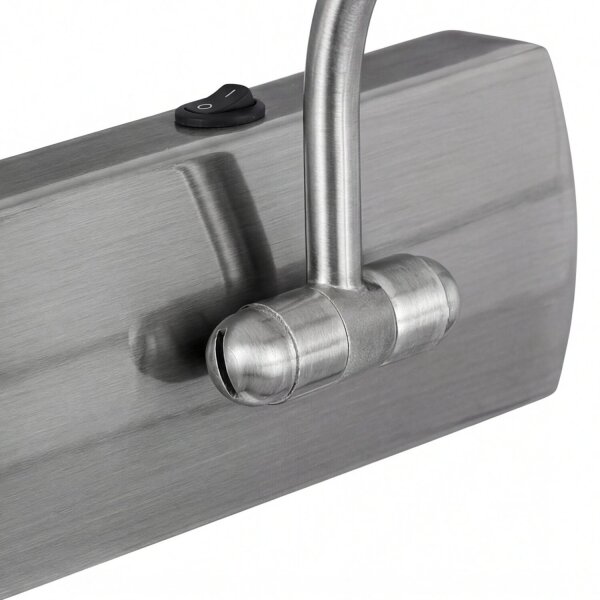 Moderne LED Wandleuchte in Silber